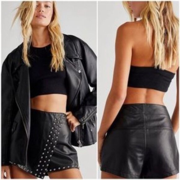 Free People Emmy Mini Studded Skort
